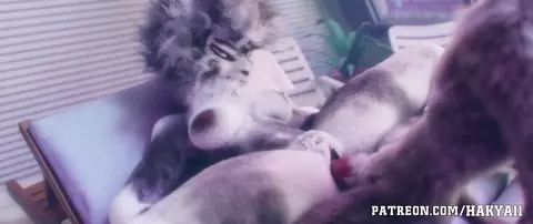 sheep knotted by a doggy