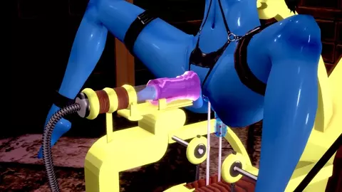 Aria Bal has her cock milked dry by Machine with a messy surprise at the end