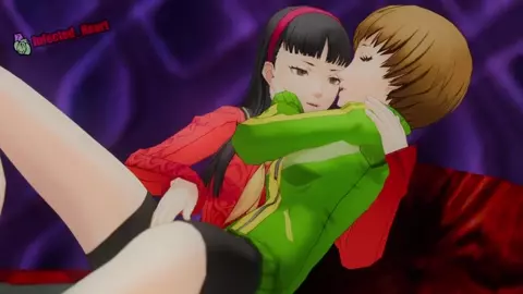 Yukiko Rubs Chie's Pussy [Infected_Heart]