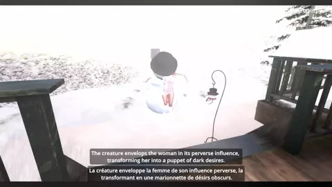 The woman vacationer trapped by the infamous snowman