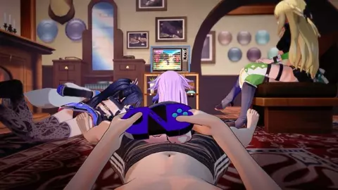 Noire, Neptune & Vert_Part 1_Hyperdimension Neptunia [Bazett]