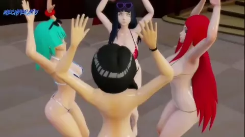 Mmd / Kushina Bulma Hinata Videl - Ghost Dance