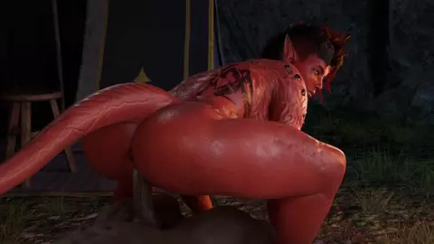 Karlach STILL want's to ride you till you see stars. (black) [BlueLightSFM]