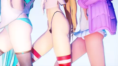 Shimakaze, Ro500 & Miku - Conqueror (panties and pussy only) [MMD R18] EasyKGDA
