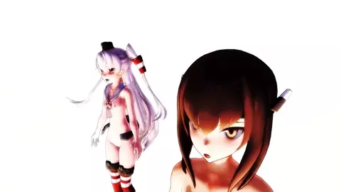 Shimakaze, Amatsukaze & Taihou - Undead Enemy [MMD R18] EasyKGDA