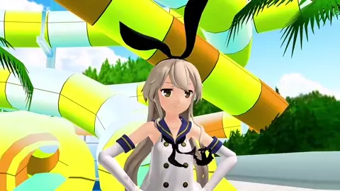 Shimakaze - Nekomimi Switch [MMD R18] BlueBird