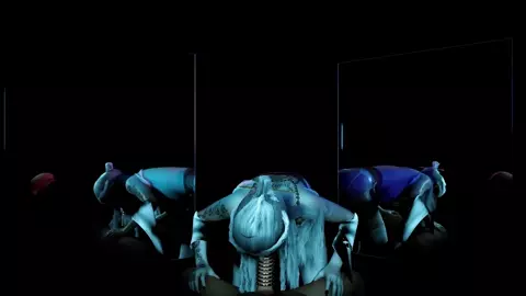 3D sexy cosplay slut sitting on the big cock and squirting a lot