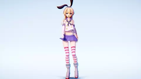 Shimakaze - Umbrella [MMD R18] EasyKGDA