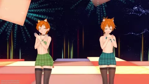 [TrestleSky] Femboy Adaptation Series 23 - AOA Like A Cat Sex+Dance ft. CatJo and Luc