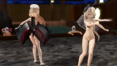 Shimakaze & Jervis - No Life Queen [MMD] Monokage