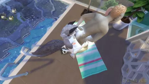 ♂️♂️ Magic, Pool & Furry! ❤️ [FURRY SIMS 4]
