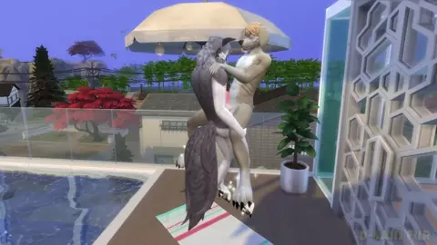 ♂️♂️ Magic, Pool & Furry! ❤️ [FURRY SIMS 4]