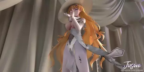 Phoebe dances partially nude [Juswe]