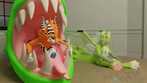 Oral vore by gylala