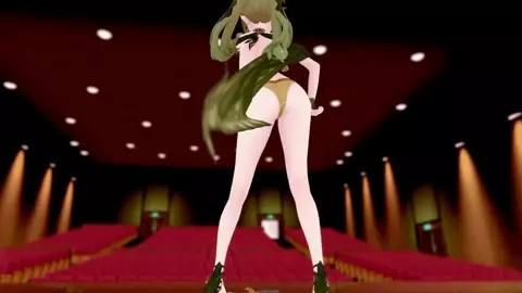Keqing Undress Dancing and Nude Sex With Kaedehara Kazuha Genshin Impact Hentai MMD