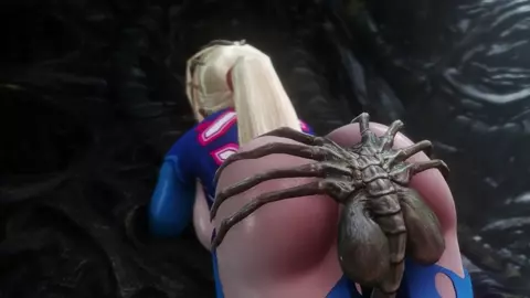 Facehuggers use Samus Aran (NoName55) (Angles A & B)