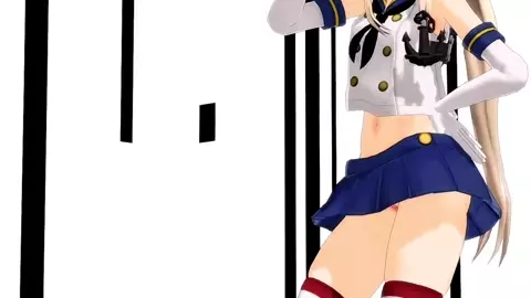 Shimakaze & Prinz - Paranoid Mobile Girls [MMD R18] Yaro