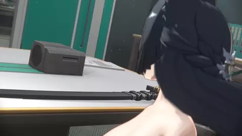 (4K) Miyabi found a toy (Exposed) [Horizontalslope]