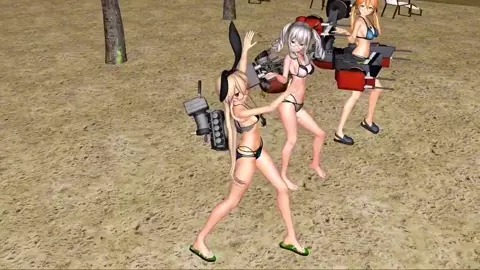 Shimakaze, Kashima & Prinz - Liar Dance [MMD R18] F104