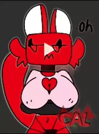 Youtube cat with human body and big red breasts