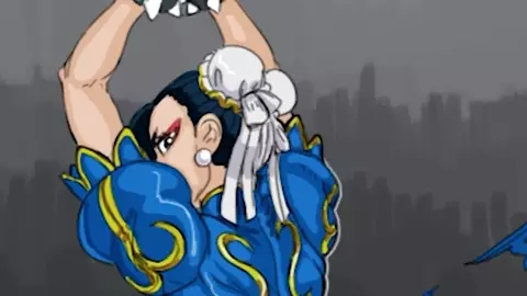 Chun li in the dungeon trailer!