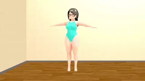 【Kyo】 Dancing curvy animation girl.【plump】