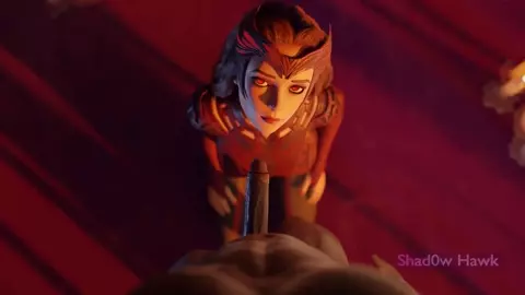 Scarlet Witch's blowjob
