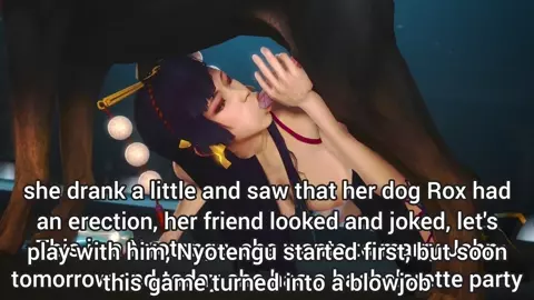 Nyotengu and dog