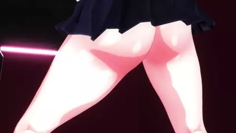 Asuna in school uniform and a small teacher having sex in cowgirl position [Harimau]