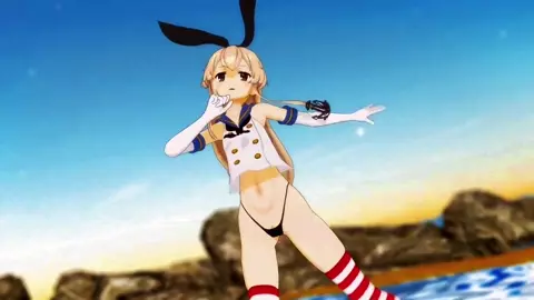 Shimakaze - Future View Innocence [MMD R18] DM144