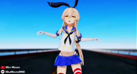 Shimakaze - Killer B [MMD R18] Rika Mizuno