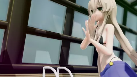 Shimakaze - Devil Striptease [MMD R18] Moeyasui Koneko