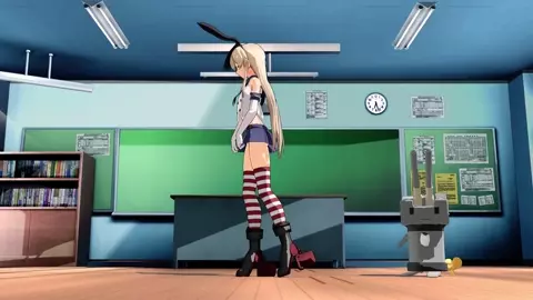 Shimakaze - MMook JJi BBa [MMD R15] Moeyasui Koneko