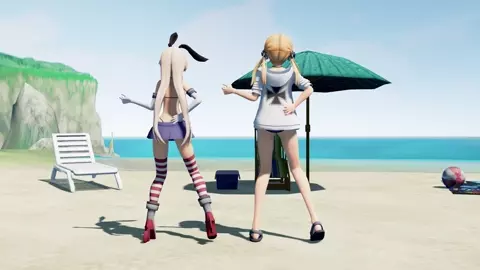 Shimakaze & Fleet Girls - Lamb [MMD R15] Moeyasui Koneko