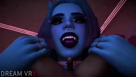 Giantess Forced Blowjob by Cute Succubus