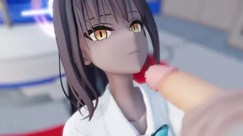 【Blue Archive】Kakudate Karin　Blowjob