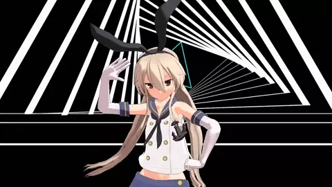 Shimakaze - Deep Blue Town [MMD R18] Jang0000