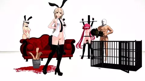 Shimakaze - Masked BitcH [MMD R18] Moero