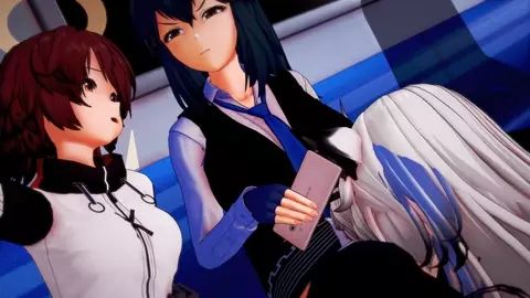 Texas&Exusiai time stop fuck by Lappland&Mostima