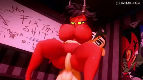 The deep pussy of an IMP