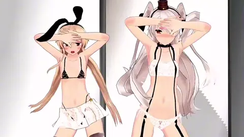 Shimakaze & Amatsukaze - Luvoratorrrrry! [MMD R18] mikumikuJackD