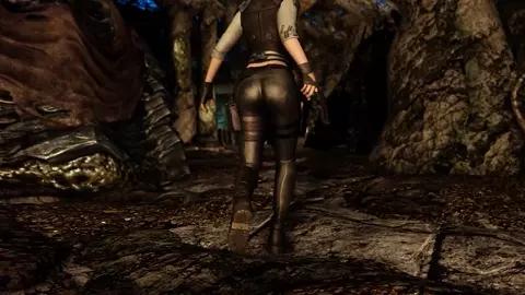 Jill Valentine Meets The Falmer (4K)