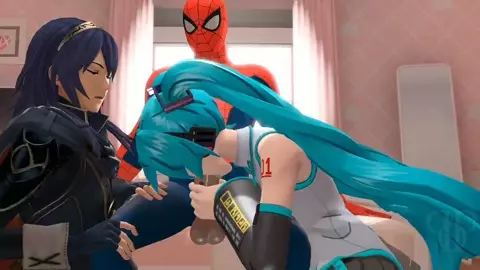 Lucina x Spider-Man x Hatsune Miku