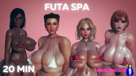 Futa Milfs fucks Guy in a spa (Futa on Male)