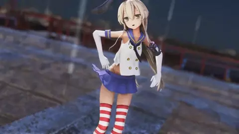 Shimakaze - Marine Dreamin [MMD R15] Moneko