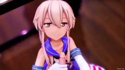 Shimakaze's tongue technique blowjob [R18] SilverCat