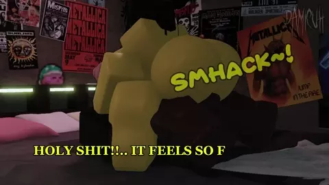 roblox noob with a fat ass gets pounded by my cock ft.@iz_biff