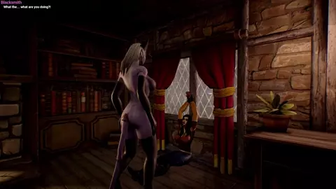 Futa Draenei force BJ on Female Human