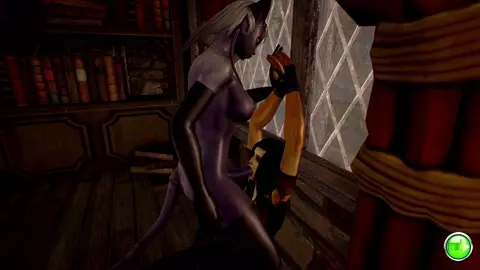 Futa Draenei force BJ on Female Human