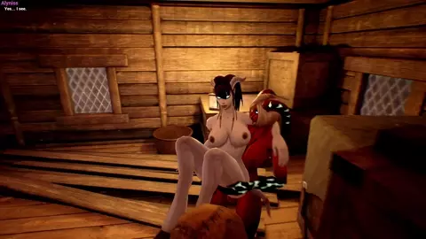 Futa Draenei fucks 2 Female Draenei-Thumbnail